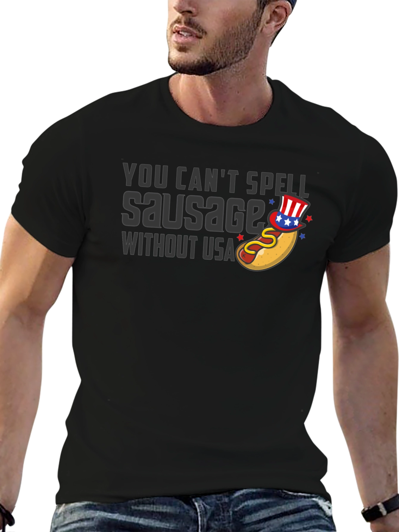 You Cant Spell Sausage Without USA T-Shirt