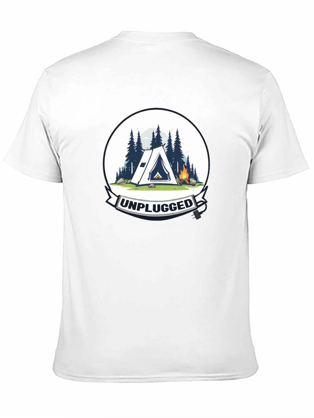 Unplugged Camping Graphic T-Shirt