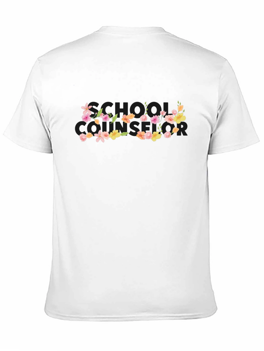 Floral Bonjour T-Shirt - Black