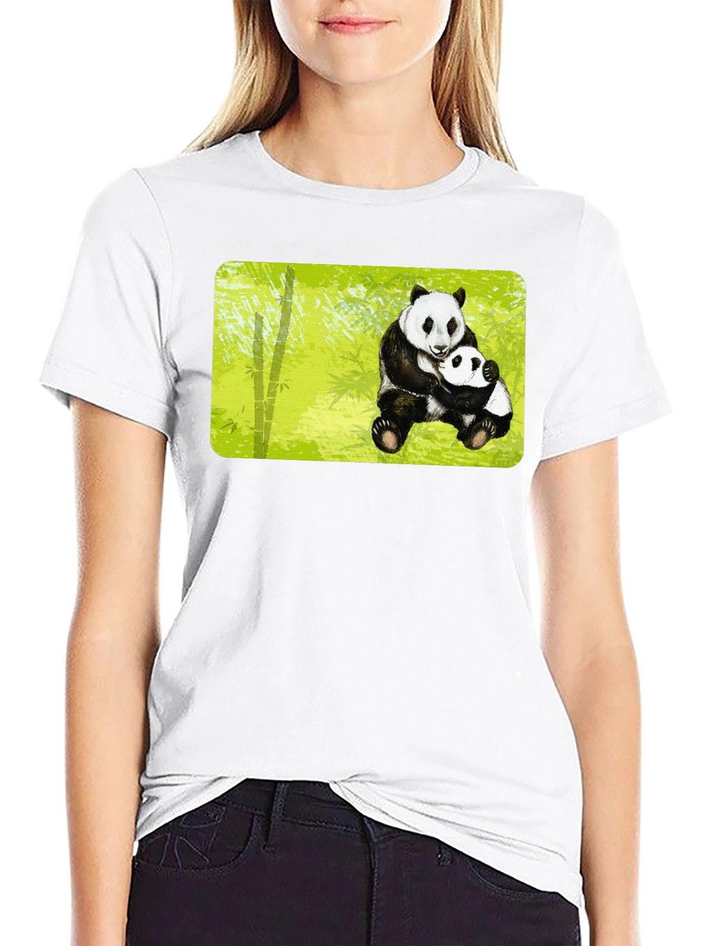 Panda Hug T-Shirt - Cute Animal Graphic Tee