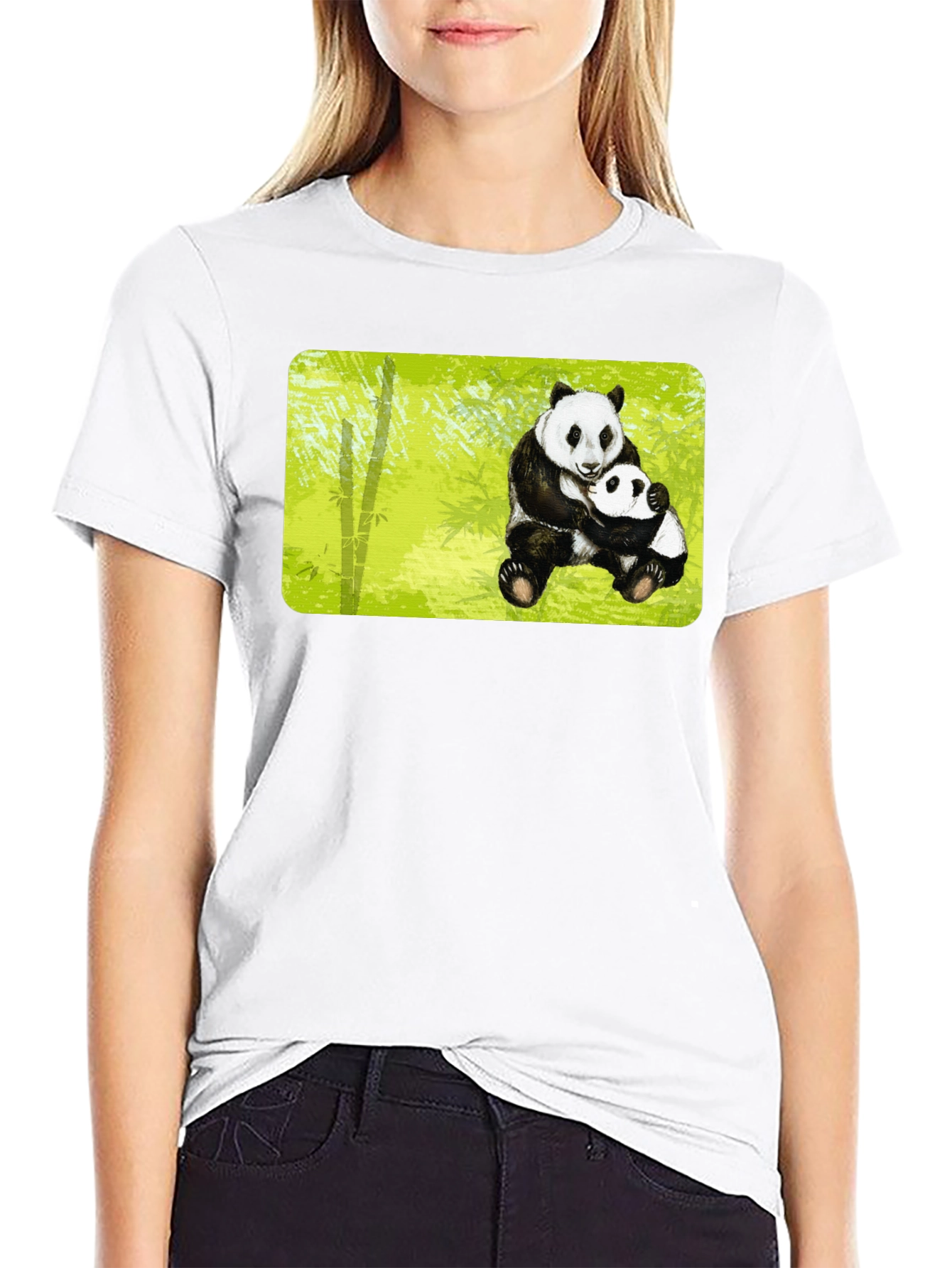 Panda Hug T-Shirt - Cute Animal Graphic Tee