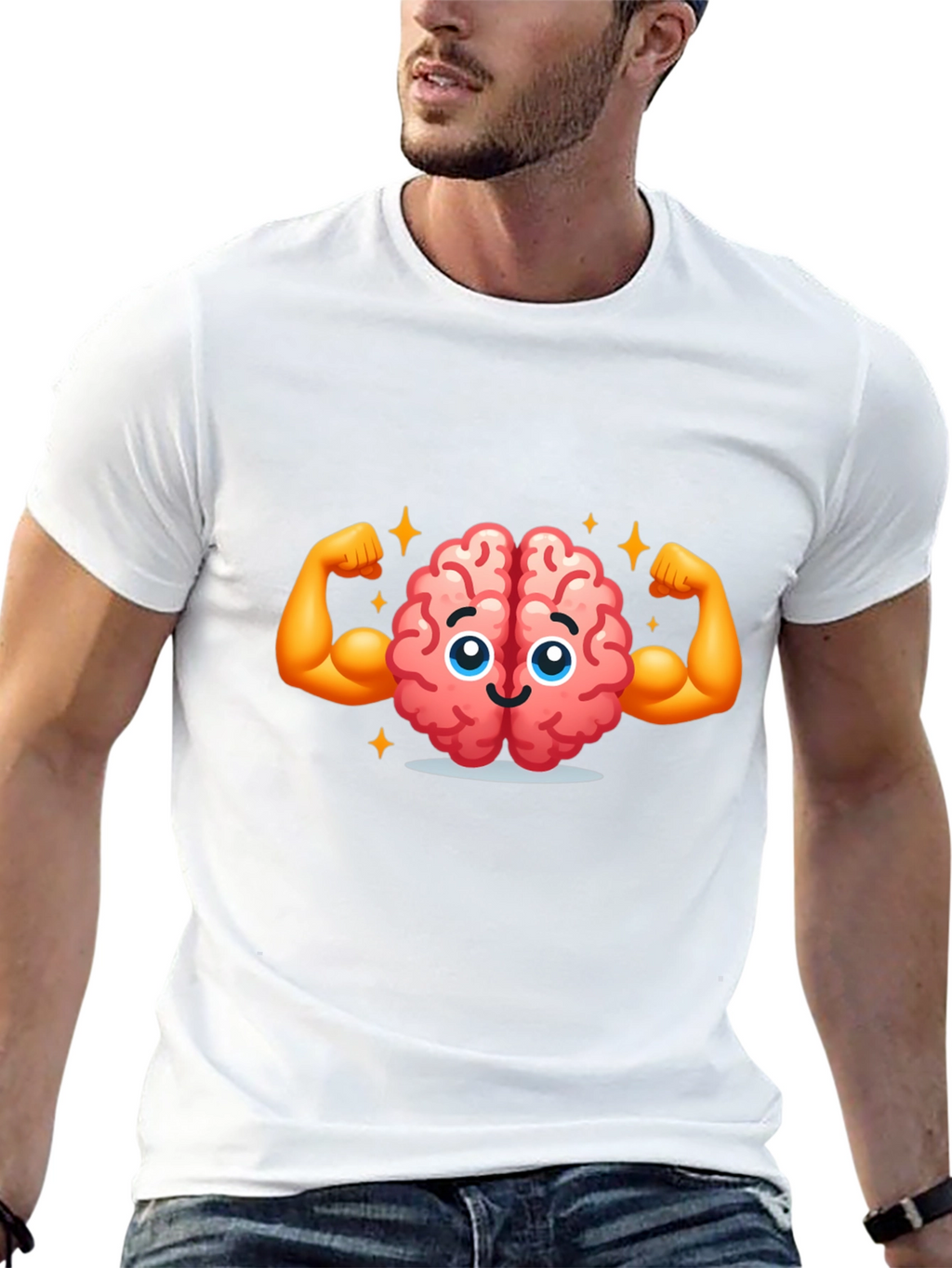 Brain Power T-Shirt - Smart & Strong Graphic Tee