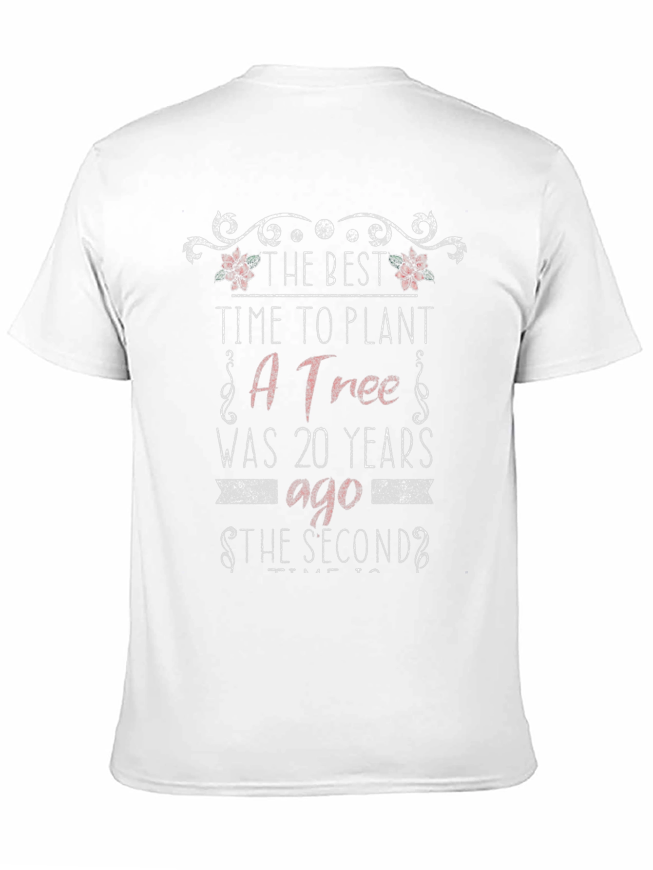 The Best Time to Plant a Tree Black T-Shirt