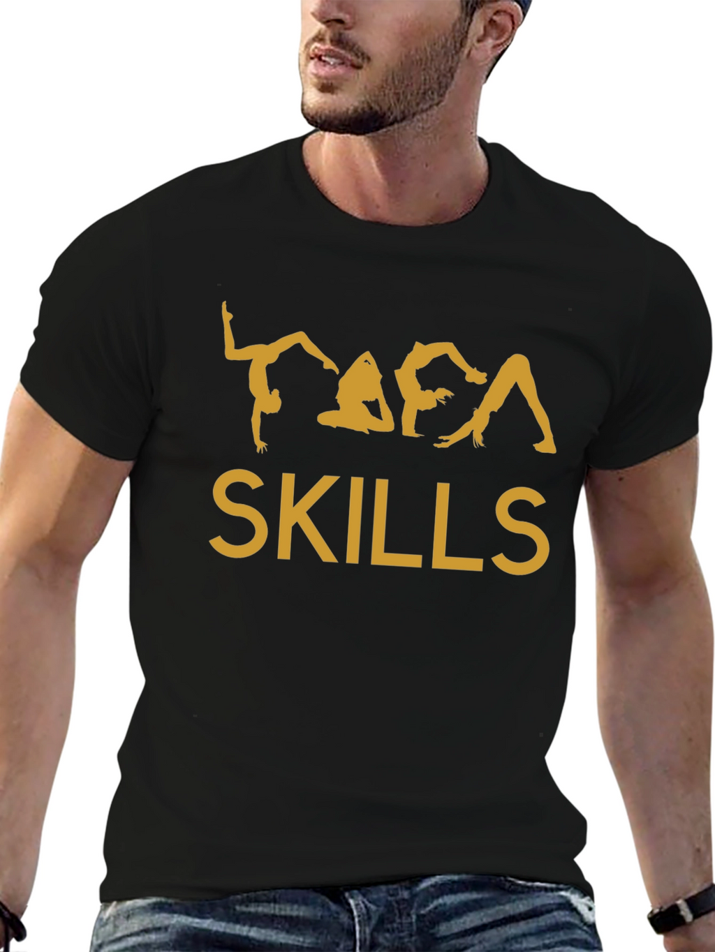 Yoga Skills Graphic Tee - Black