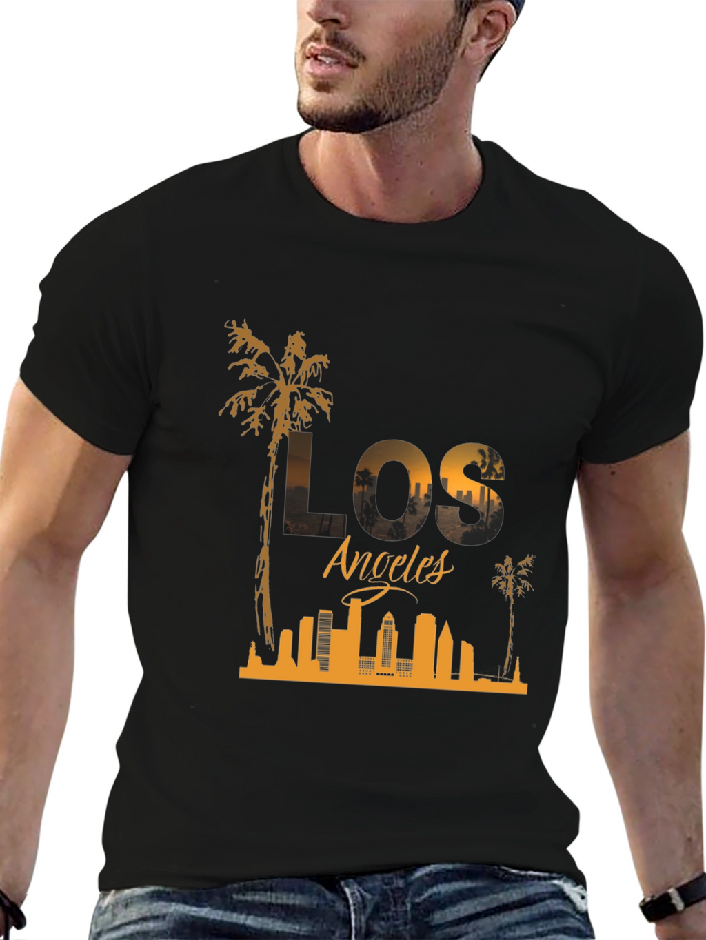 Los Angeles Skyline Graphic T-Shirt