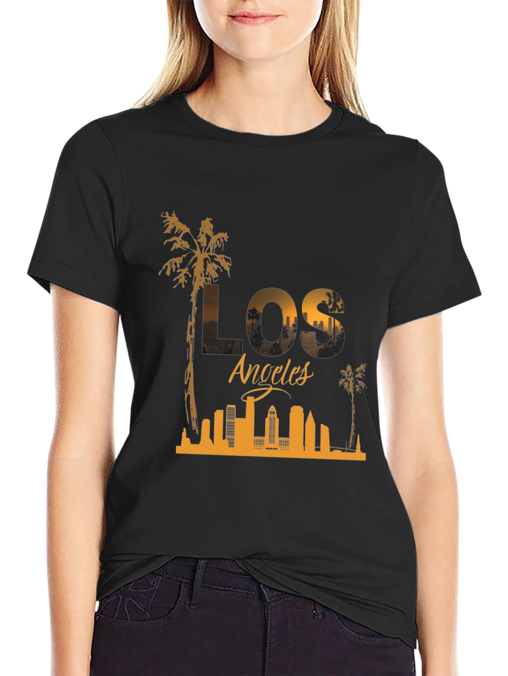Los Angeles Skyline Graphic T-Shirt