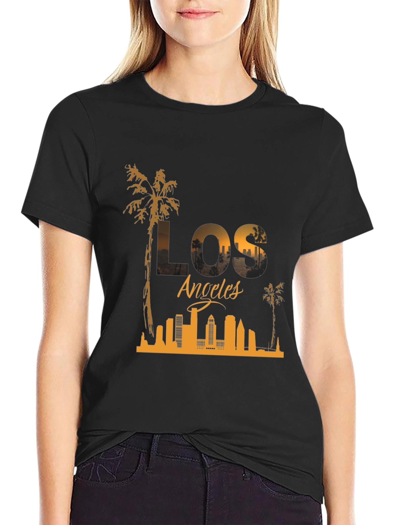 Los Angeles Skyline Graphic T-Shirt