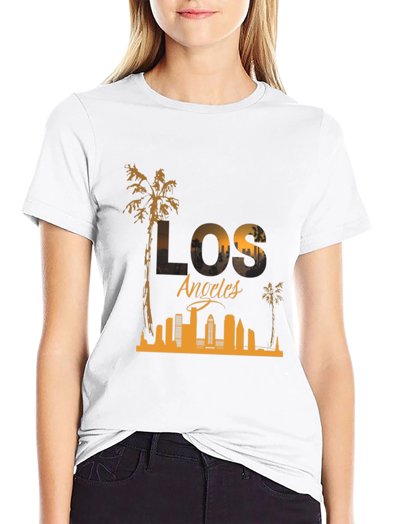 Los Angeles Skyline Graphic T-Shirt