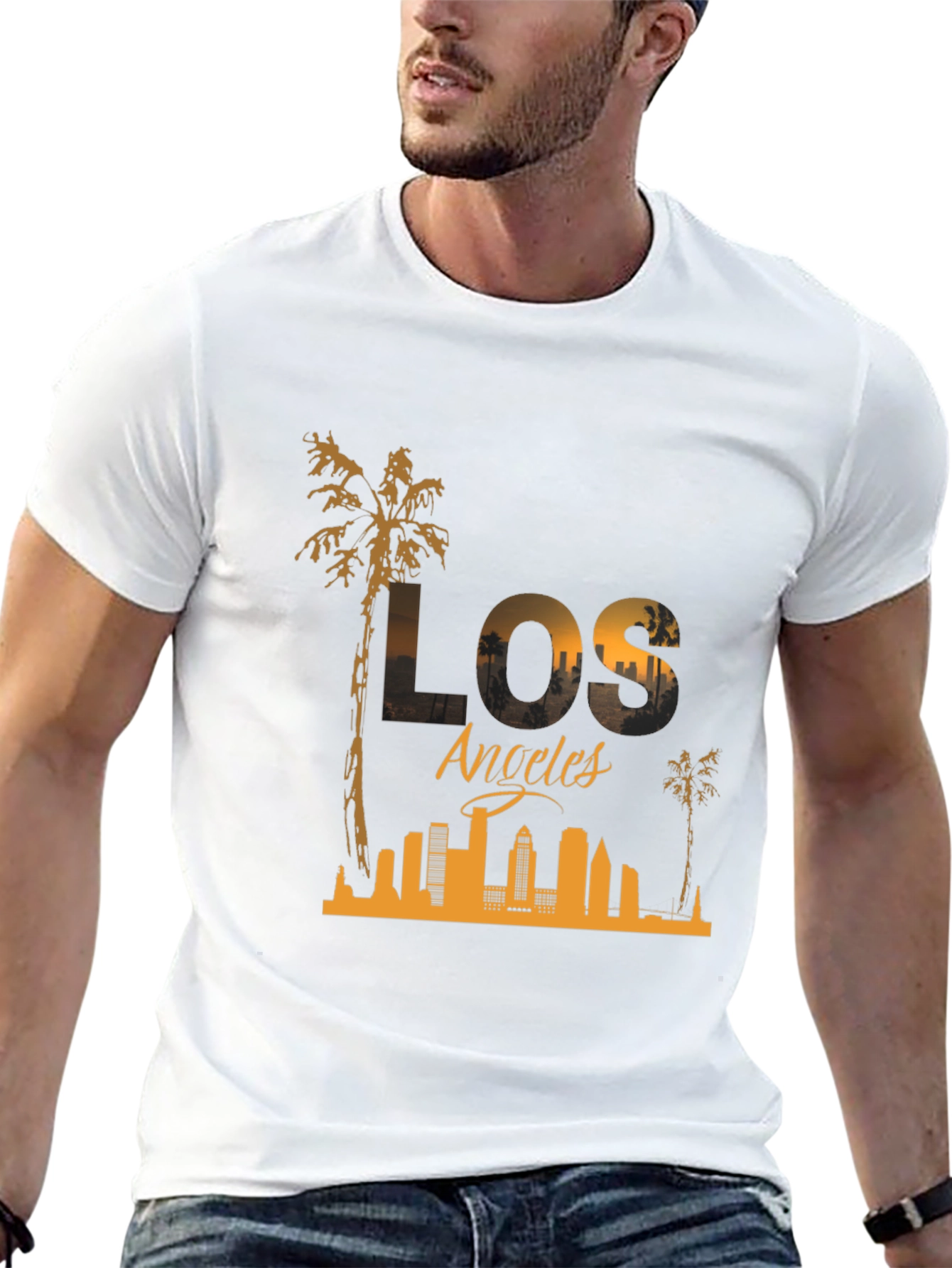 Los Angeles Skyline Graphic T-Shirt