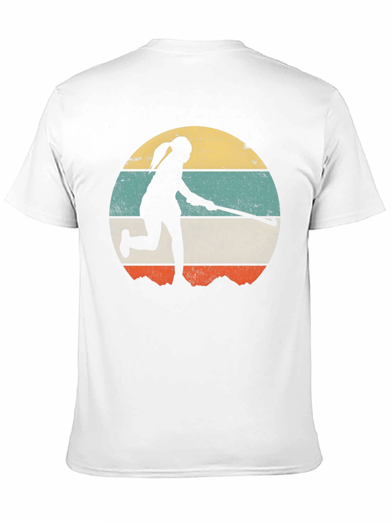 Retro Field Hockey Player Graphic Tee