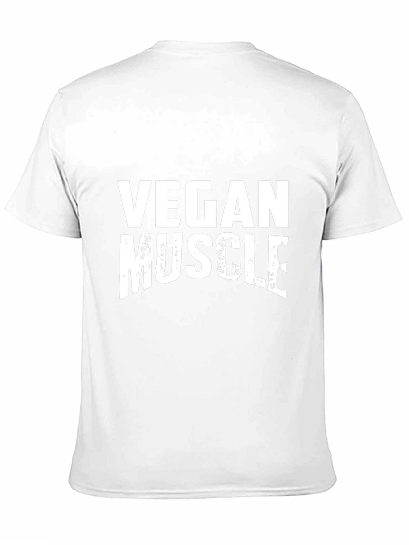 Vegan Muscle T-Shirt - Black Graphic Tee
