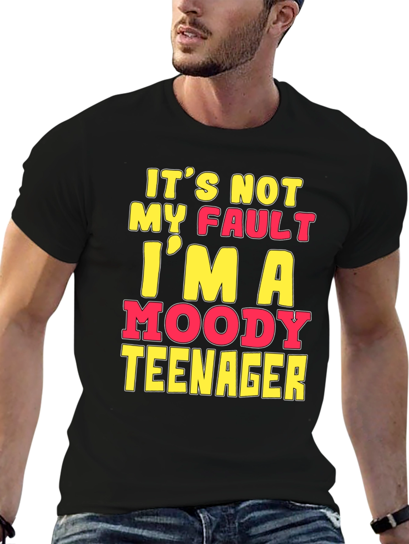 Moody Teenager Graphic T-Shirt - Funny Sarcastic Tee