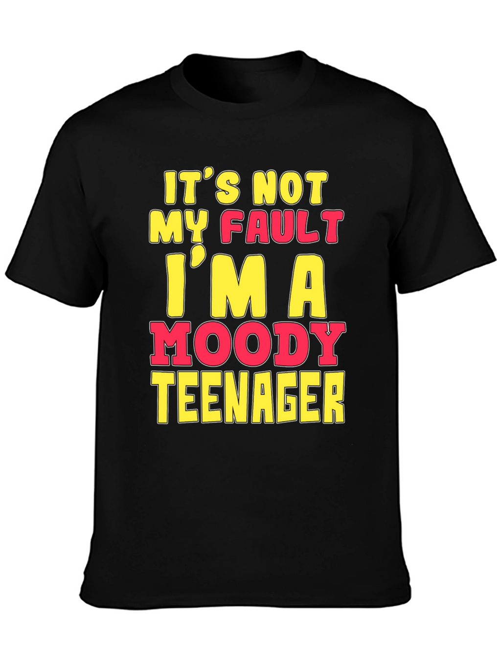 Moody Teenager Graphic T-Shirt - Funny Sarcastic Tee
