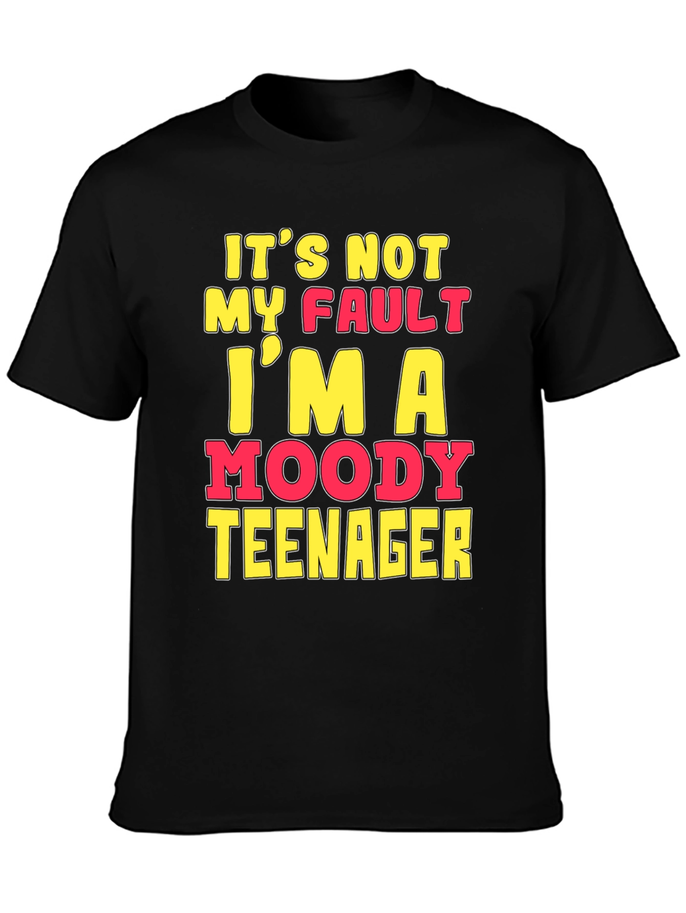 Moody Teenager Graphic T-Shirt - Funny Sarcastic Tee