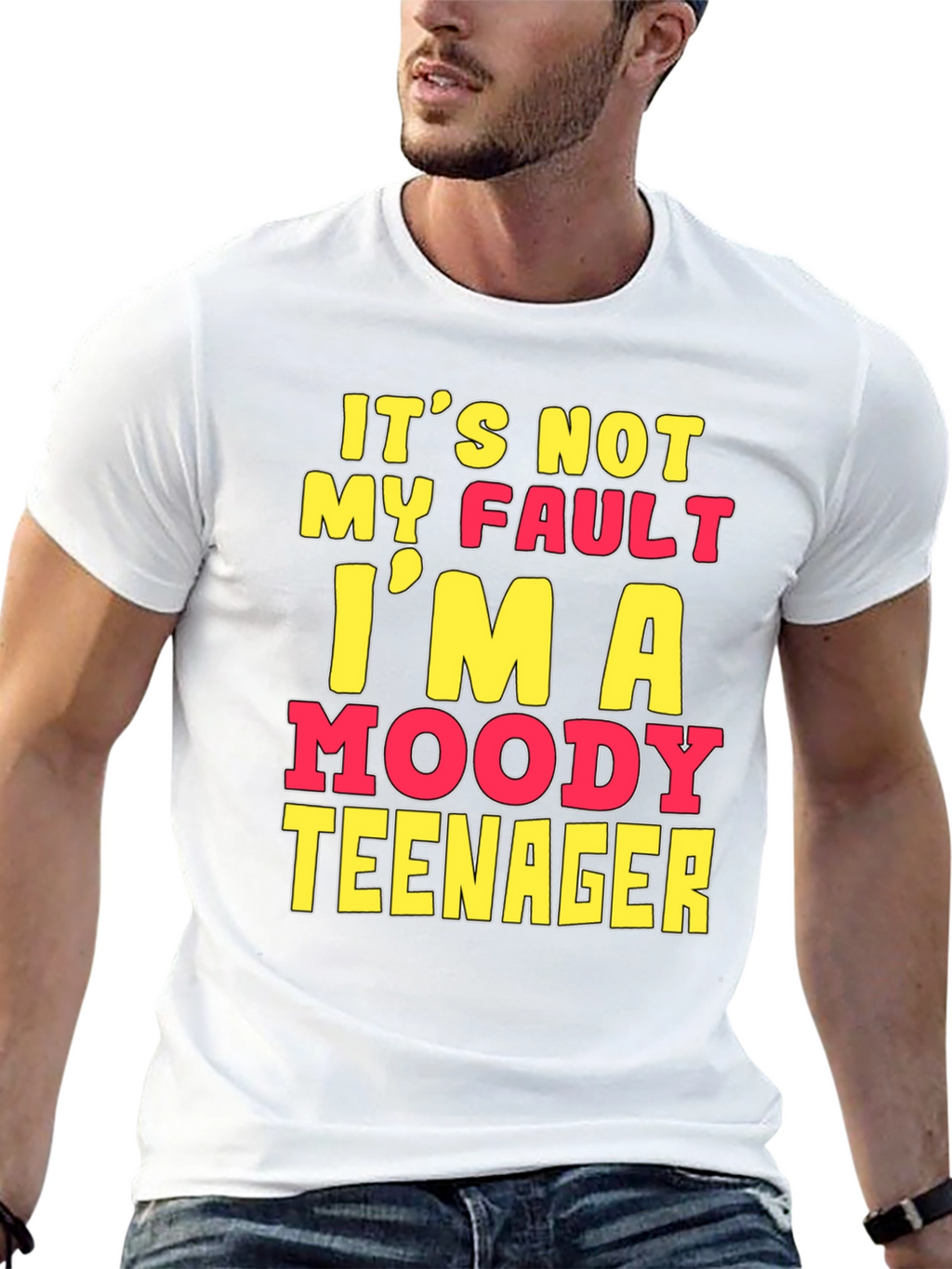 Moody Teenager Graphic T-Shirt - Funny Sarcastic Tee