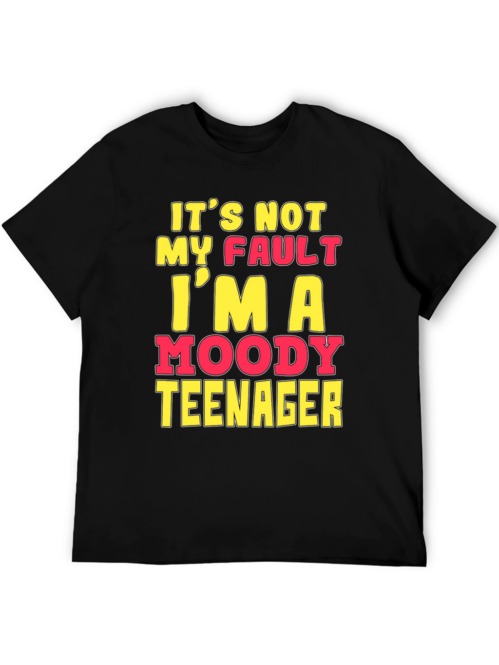 Moody Teenager Graphic T-Shirt - Funny Sarcastic Tee