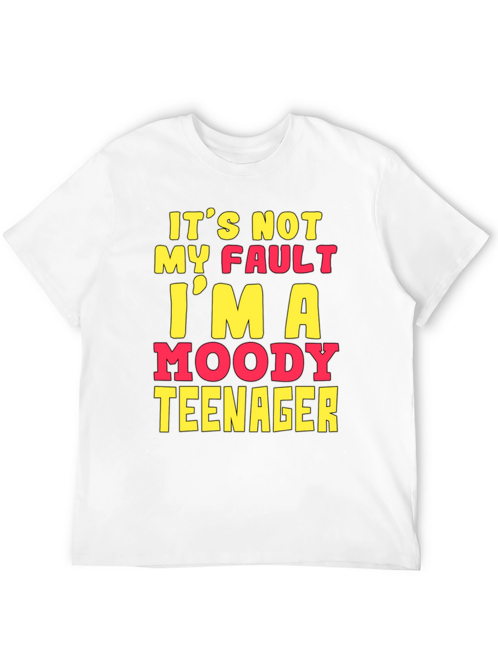 Moody Teenager Graphic T-Shirt - Funny Sarcastic Tee