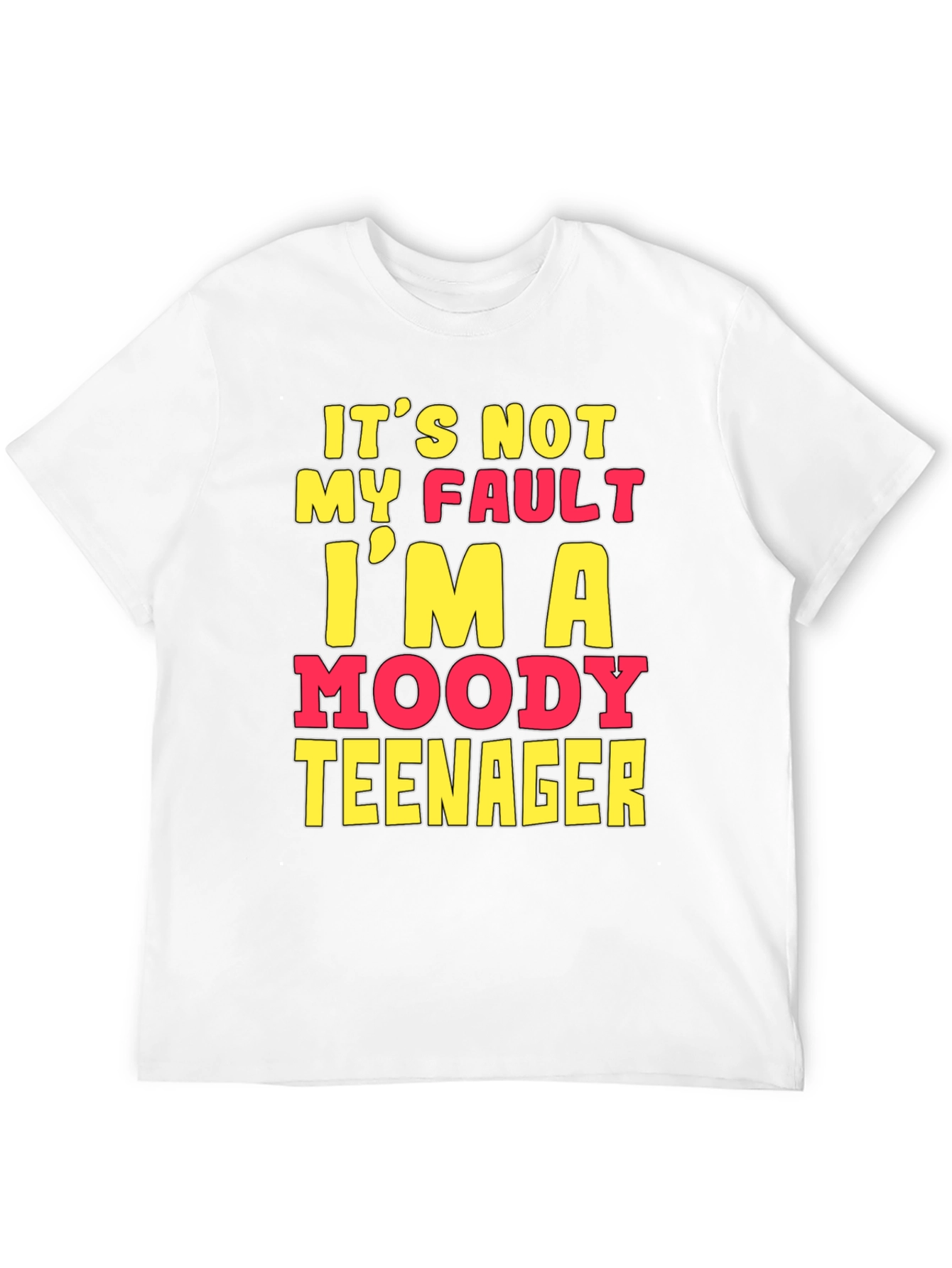 Moody Teenager Graphic T-Shirt - Funny Sarcastic Tee