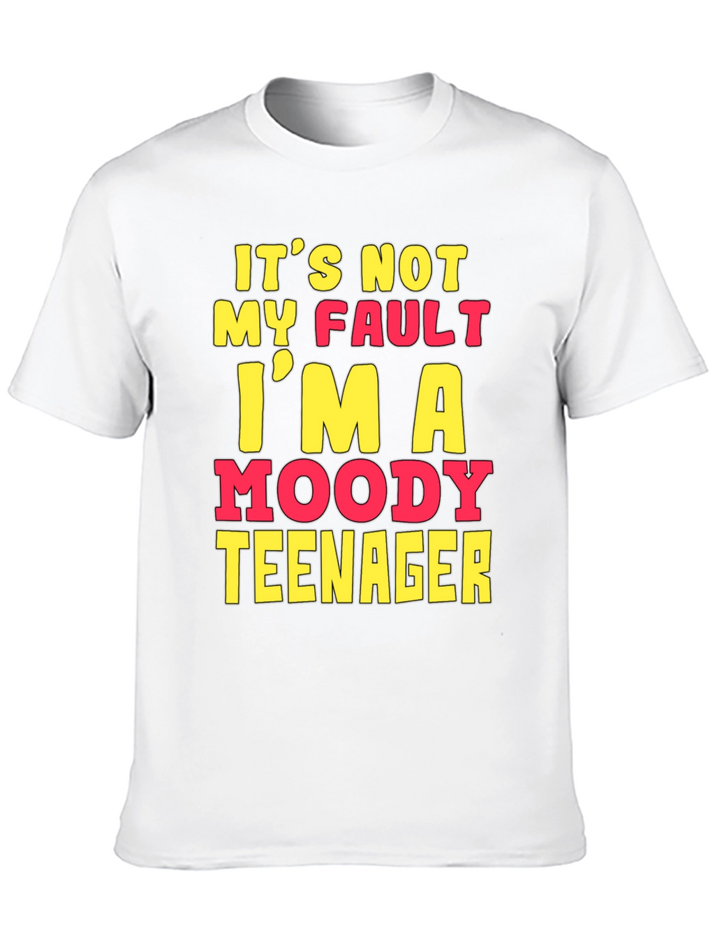 Moody Teenager Graphic T-Shirt - Funny Sarcastic Tee