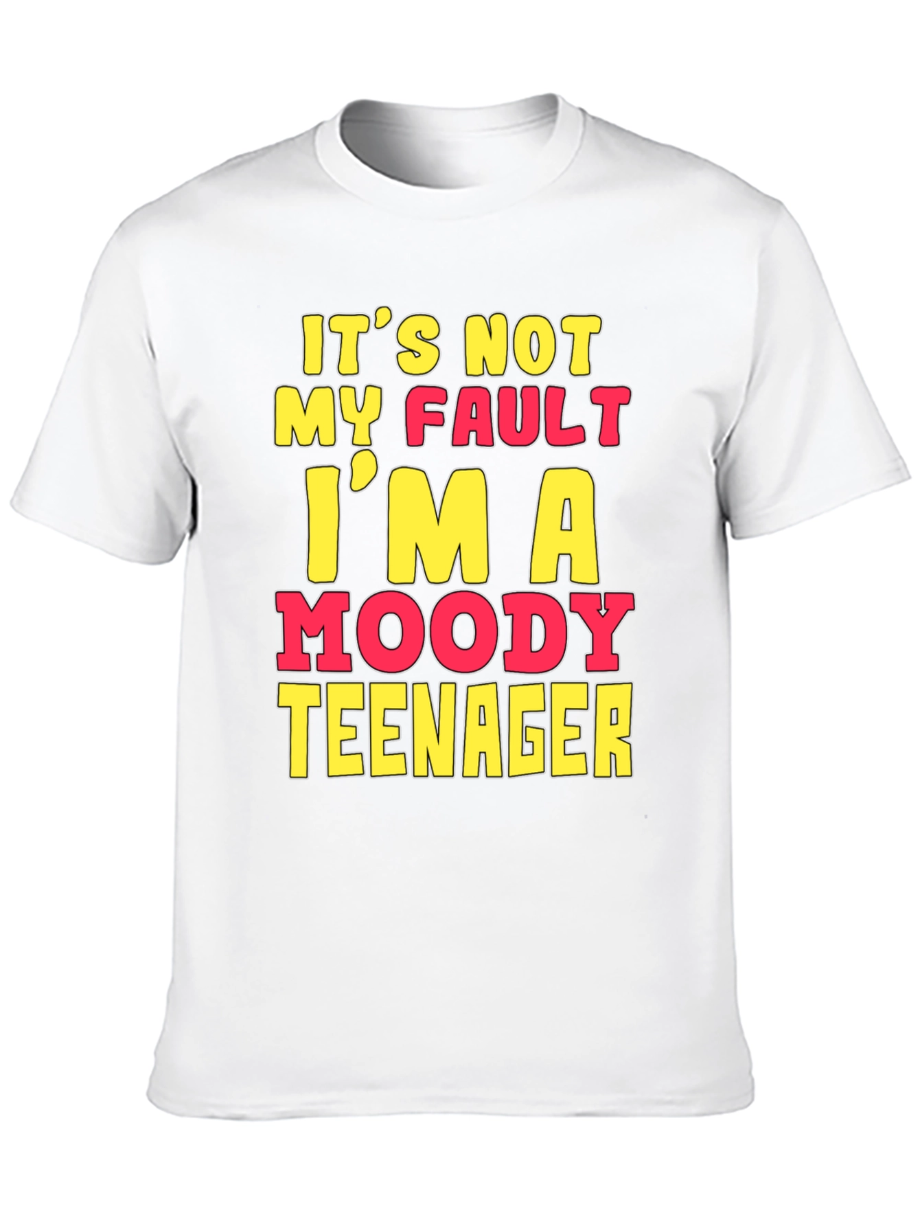 Moody Teenager Graphic T-Shirt - Funny Sarcastic Tee