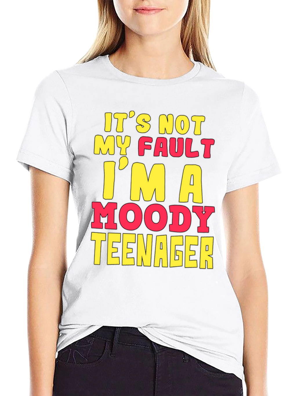 Moody Teenager Graphic T-Shirt - Funny Sarcastic Tee