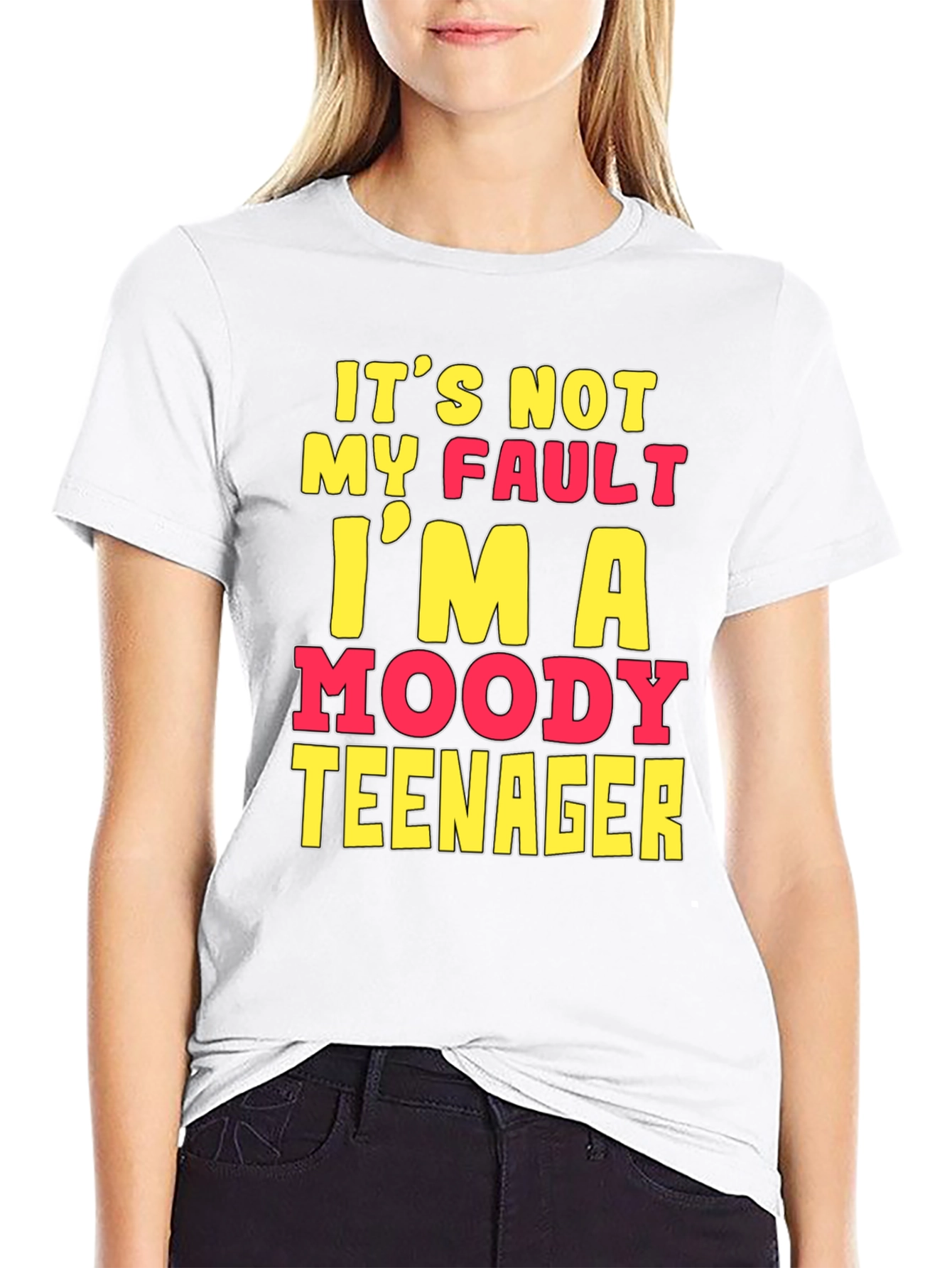 Moody Teenager Graphic T-Shirt - Funny Sarcastic Tee