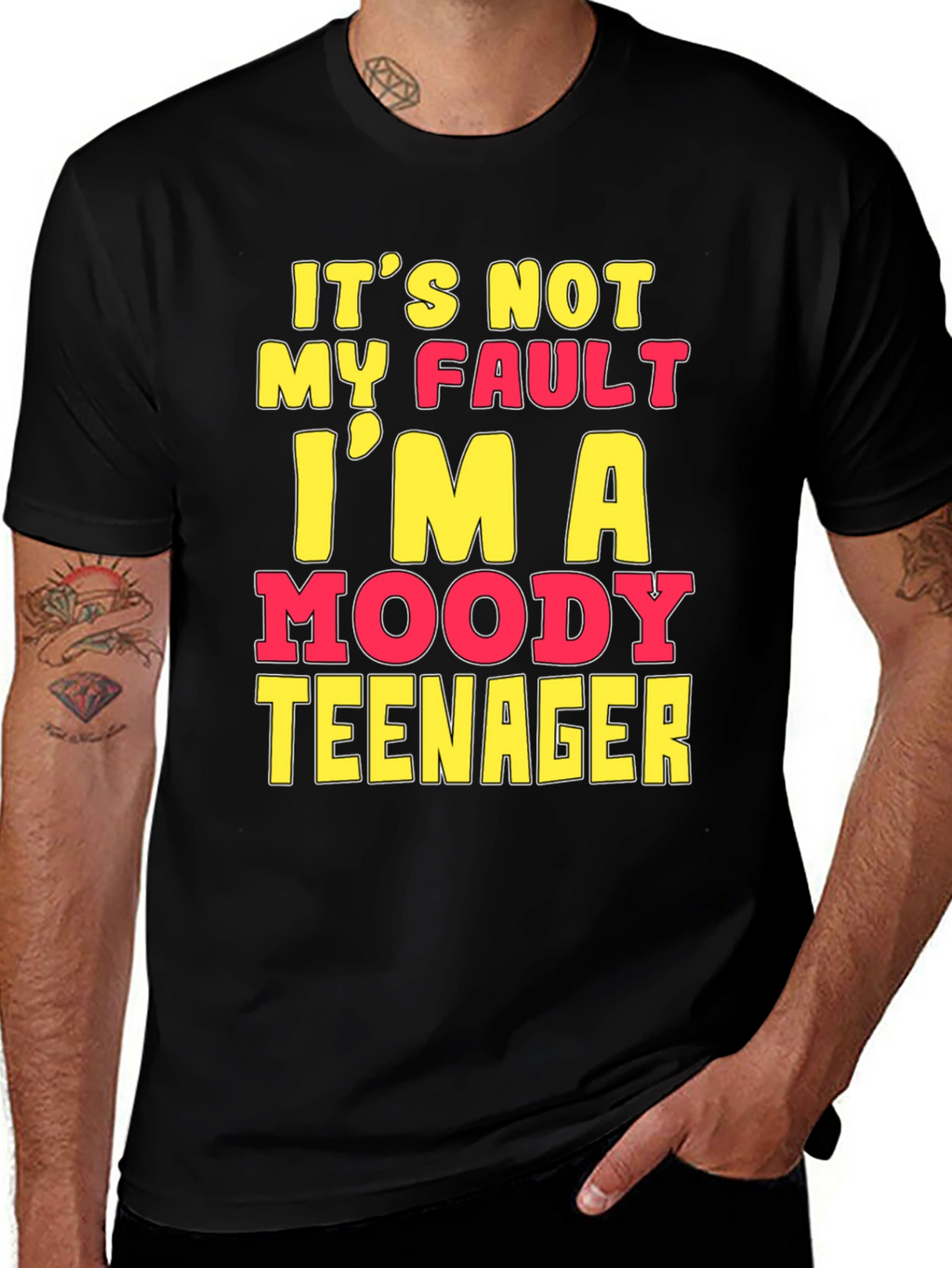 Moody Teenager Graphic T-Shirt - Funny Sarcastic Tee