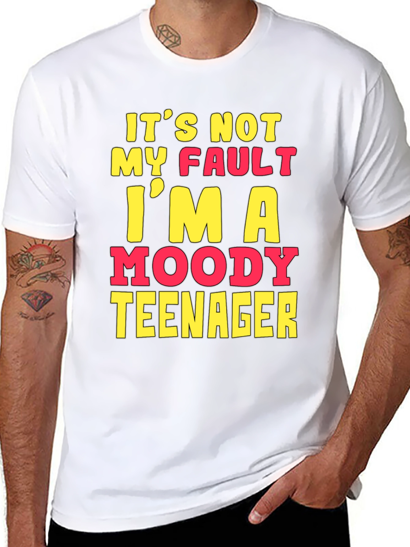 Moody Teenager Graphic T-Shirt - Funny Sarcastic Tee