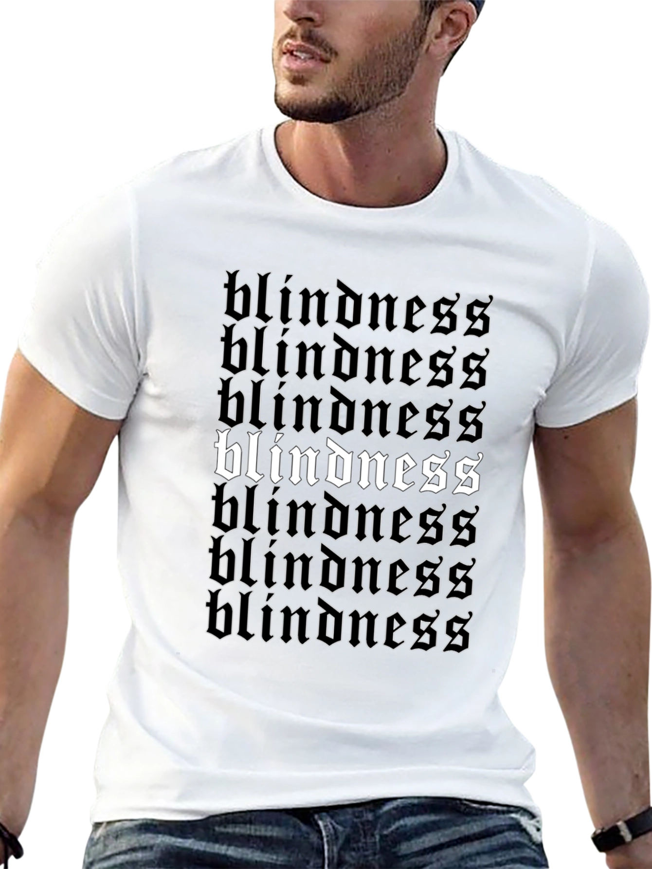 Blindness Graphic Tee - Statement T-Shirt