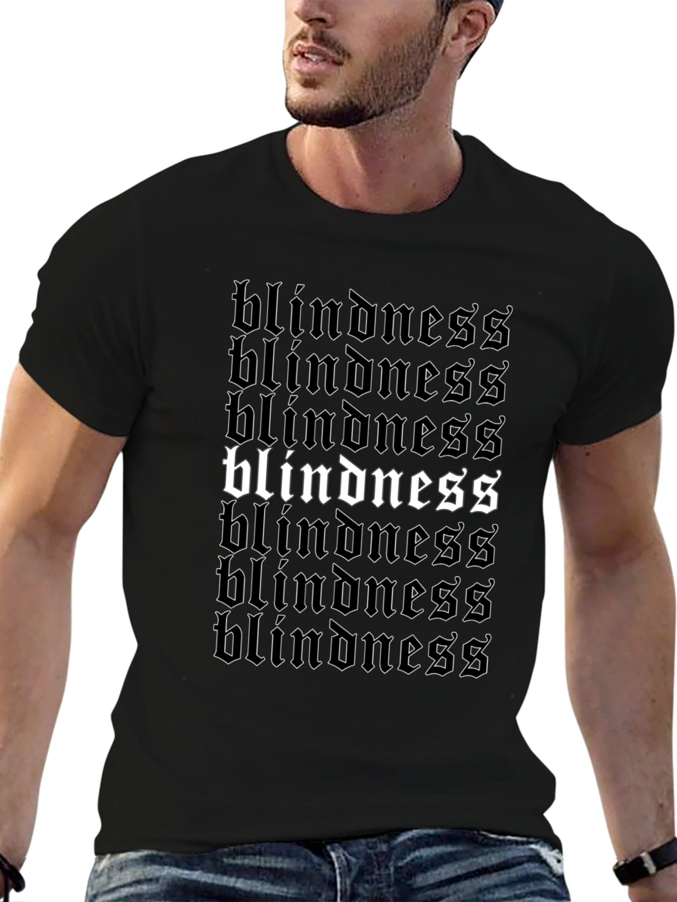Blindness Graphic Tee - Statement T-Shirt