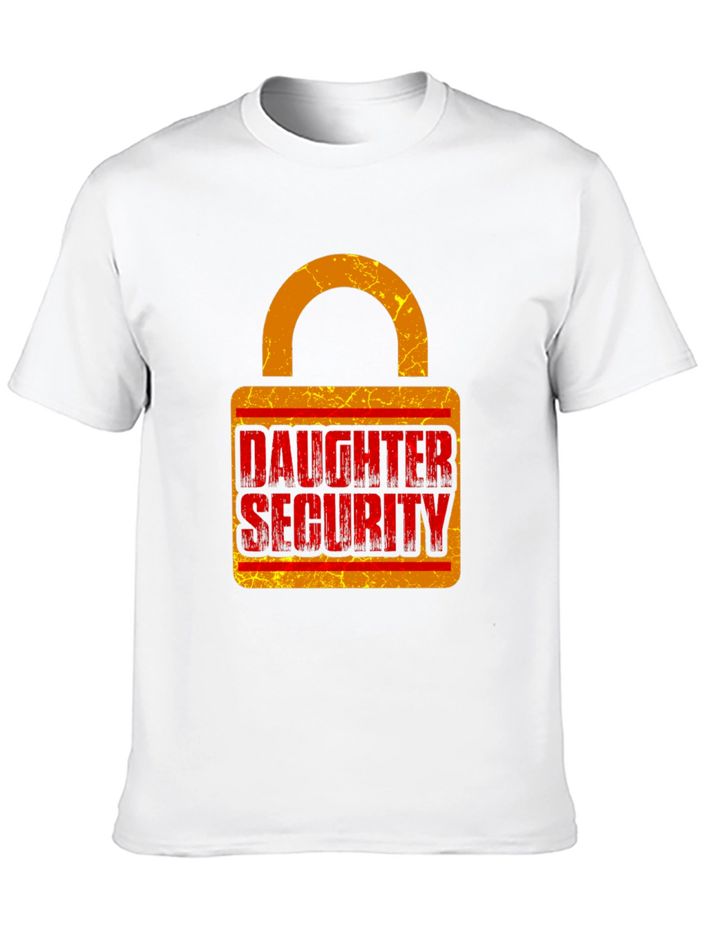 Daughter Security Lock Graphic Tee - Protective Dad Gift