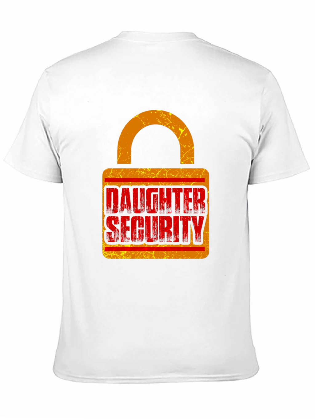 Daughter Security Lock Graphic Tee - Protective Dad Gift