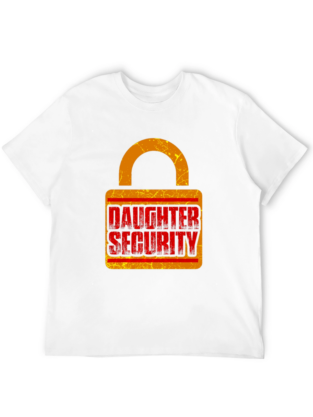 Daughter Security Lock Graphic Tee - Protective Dad Gift