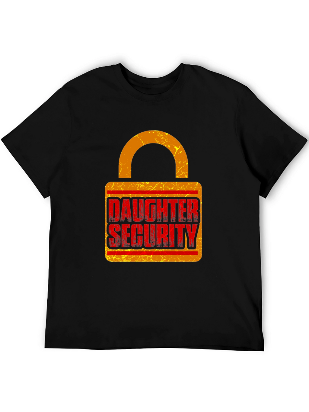 Daughter Security Lock Graphic Tee - Protective Dad Gift