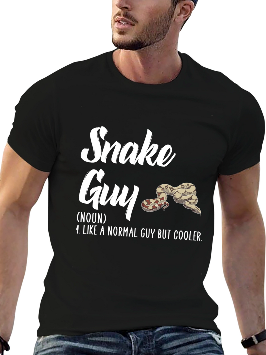 Snake Guy Definition T-Shirt - Cool Reptile Lover Tee