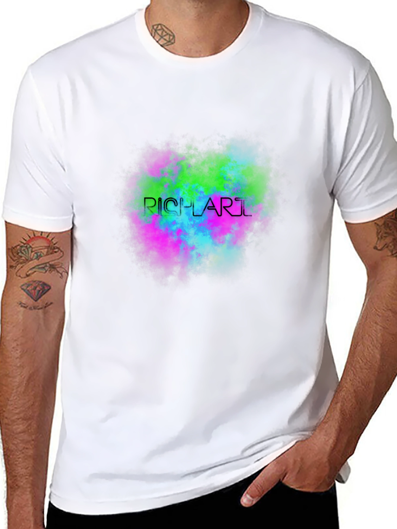 RICHARTL Nebula Black T-Shirt