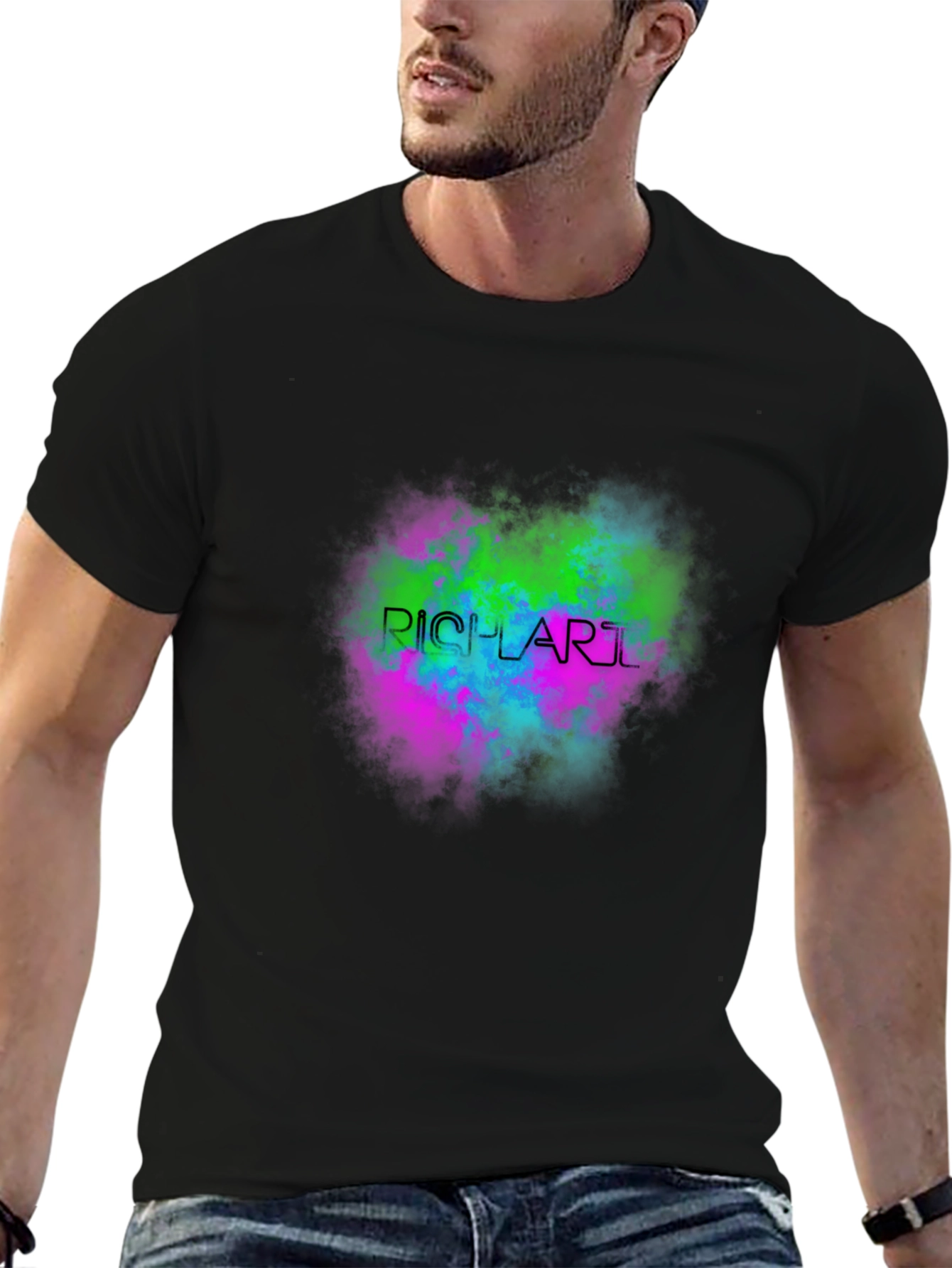 RICHARTL Nebula Black T-Shirt