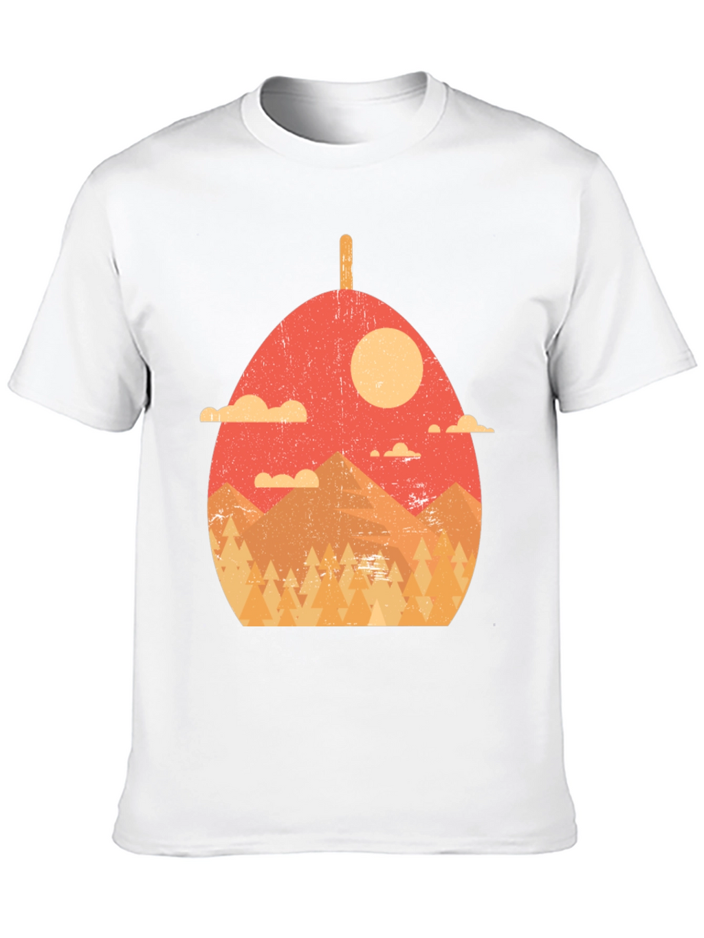 Retro Mountainscape Graphic Tee - Nature Lovers Shirt