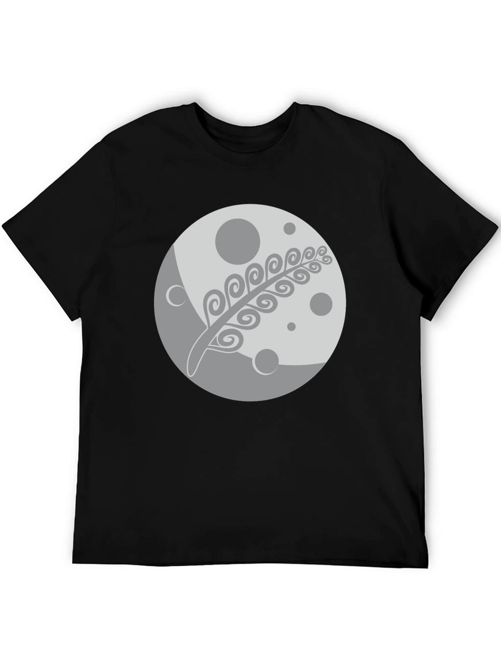 Moon & Fern Graphic Black T-Shirt