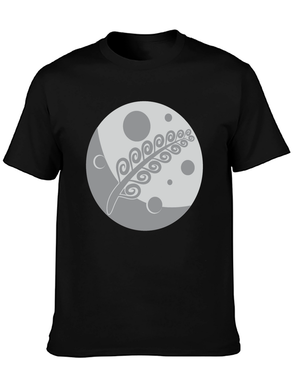 Moon & Fern Graphic Black T-Shirt
