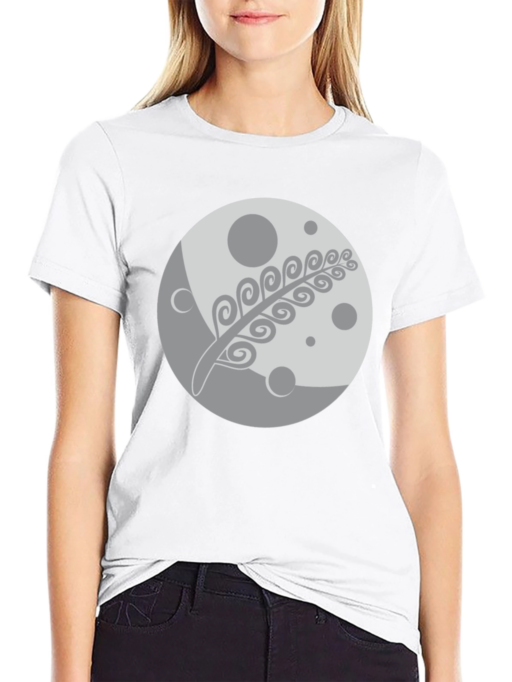 Moon & Fern Graphic Black T-Shirt