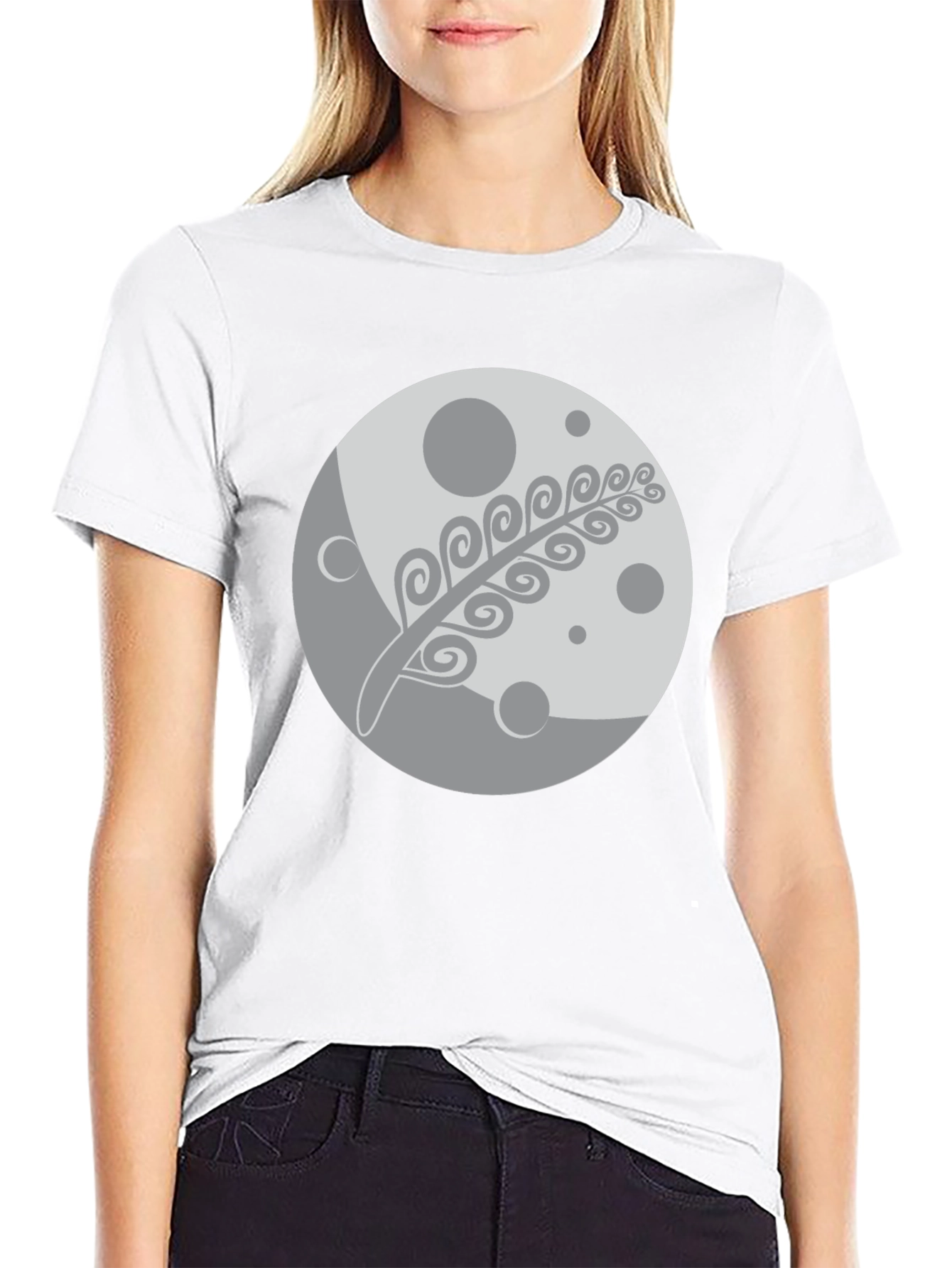 Moon & Fern Graphic Black T-Shirt