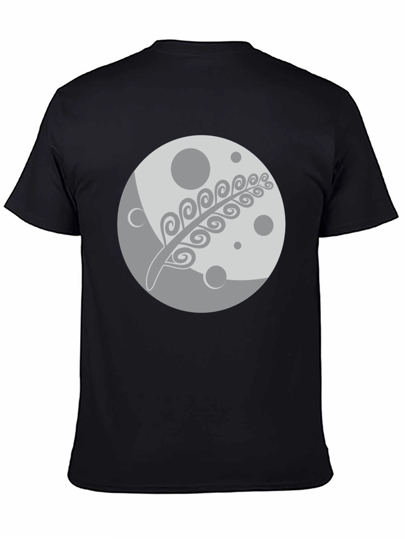 Moon & Fern Graphic Black T-Shirt