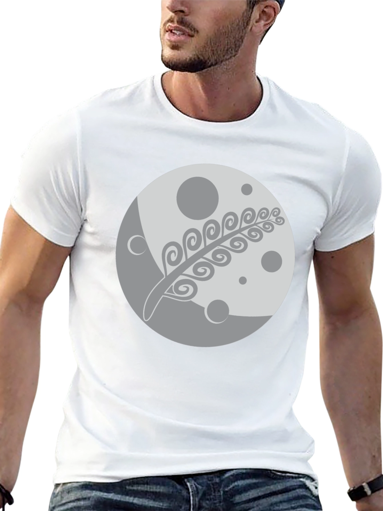Moon & Fern Graphic Black T-Shirt