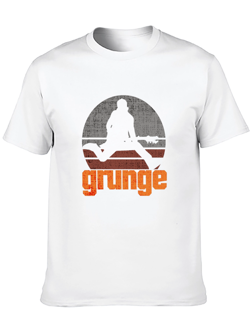 Grunge Guitarist Graphic T-Shirt - Retro Rock Style