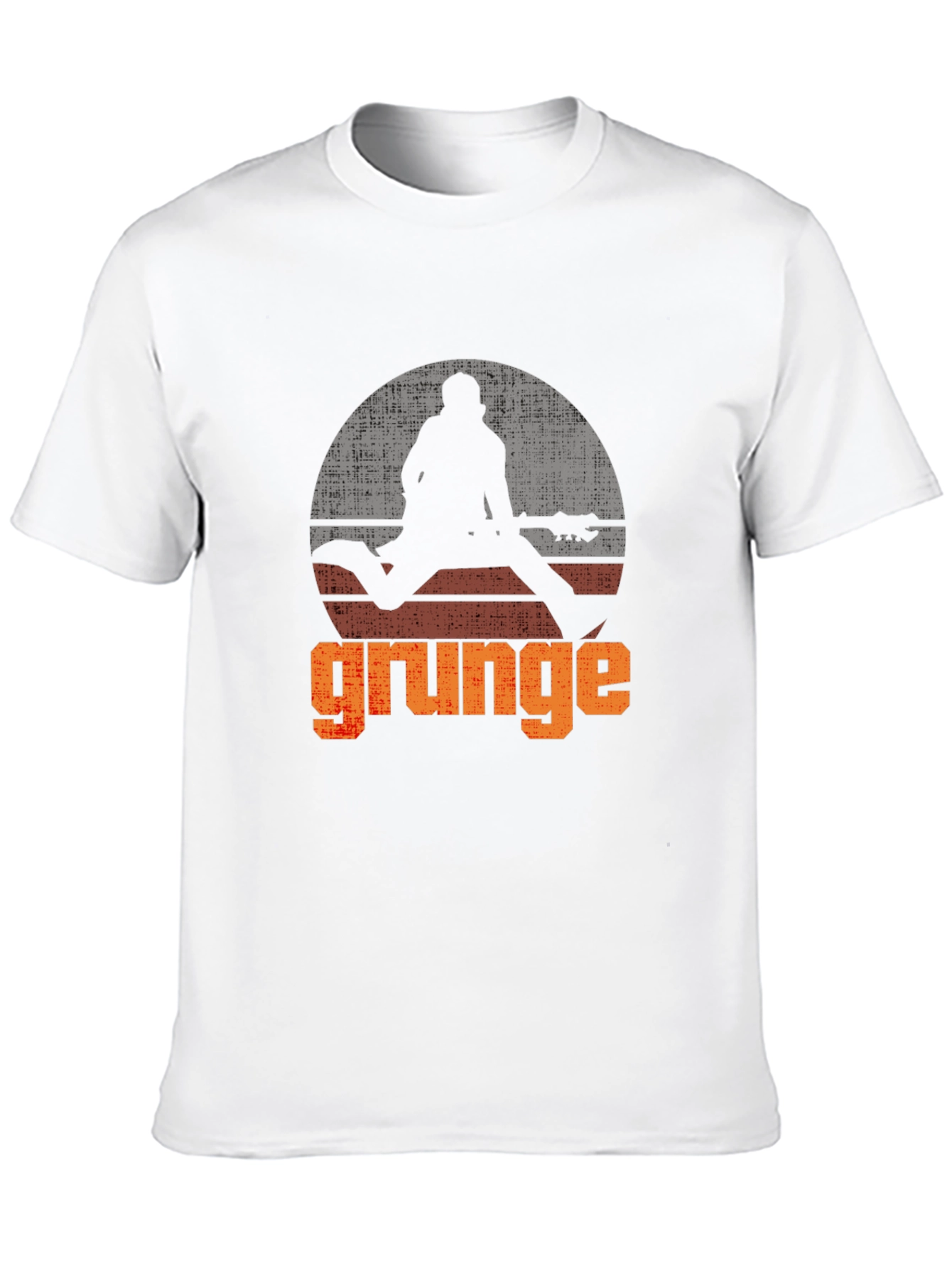Grunge Guitarist Graphic T-Shirt - Retro Rock Style