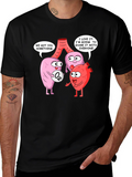 Funny Anatomy T-Shirt - Heart Lungs & Oxygen