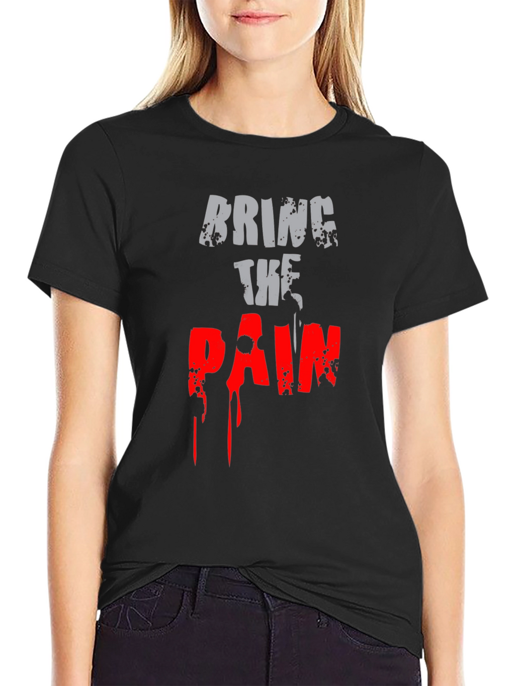 Bring the Pain Graphic T-Shirt - Black