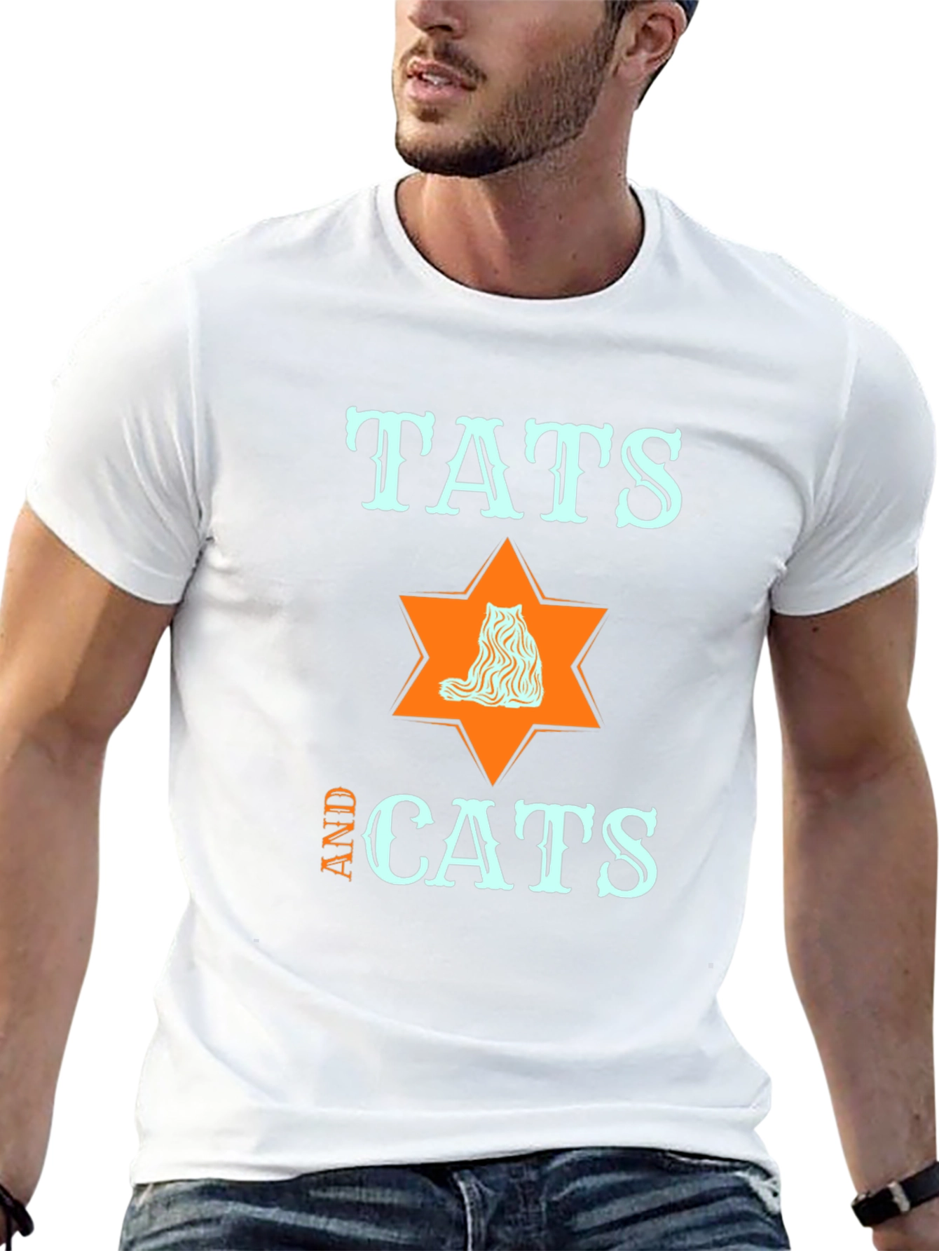 Tats and Cats Graphic T-Shirt