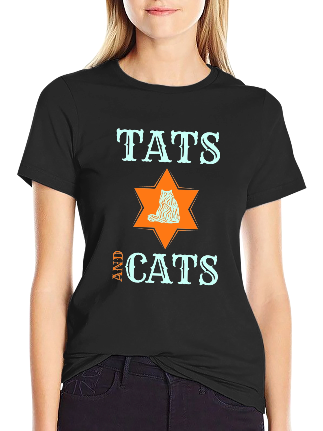 Tats and Cats Graphic T-Shirt